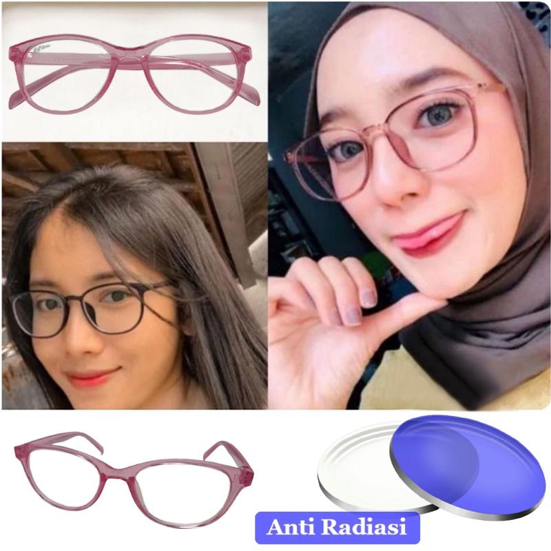 Kacamata Anti Radiasi Sinar Blueray Komputer Hp Pc Kaca mata Dewasa Komputer Kaca mata Fashion Wanita Pria Unisex Sunglasses