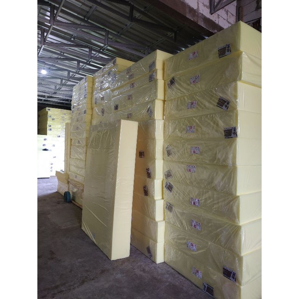 Xaviertaran Kasur Busa Super Yellow Lembaran 120X200X10Cm Kasur Spon Paket Bantal Guling Set Istana