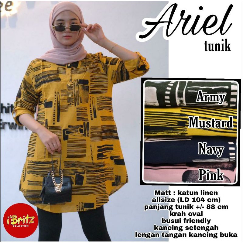 Tunik Linen Katun Rami Ariel