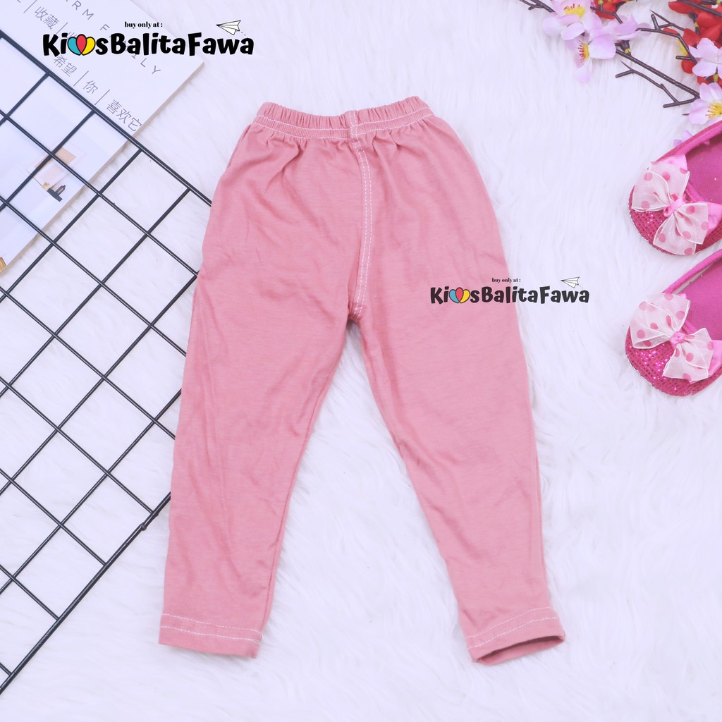 Legging Polos Bayi 3-12 Bulan/ Bahan Kaos Celana Panjang Lejing Bayi Anak Perempuan Grosir Murah babycinnamon