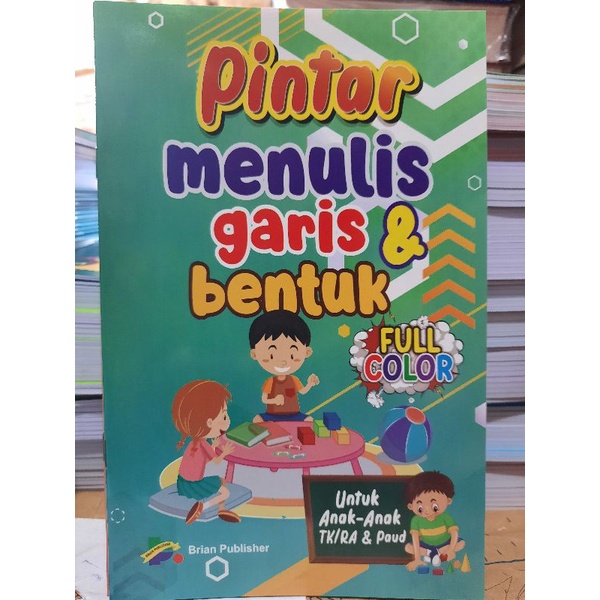 Buku Anak TK/PAUD - Pintar Menulis Garis dan Bentuk - BP