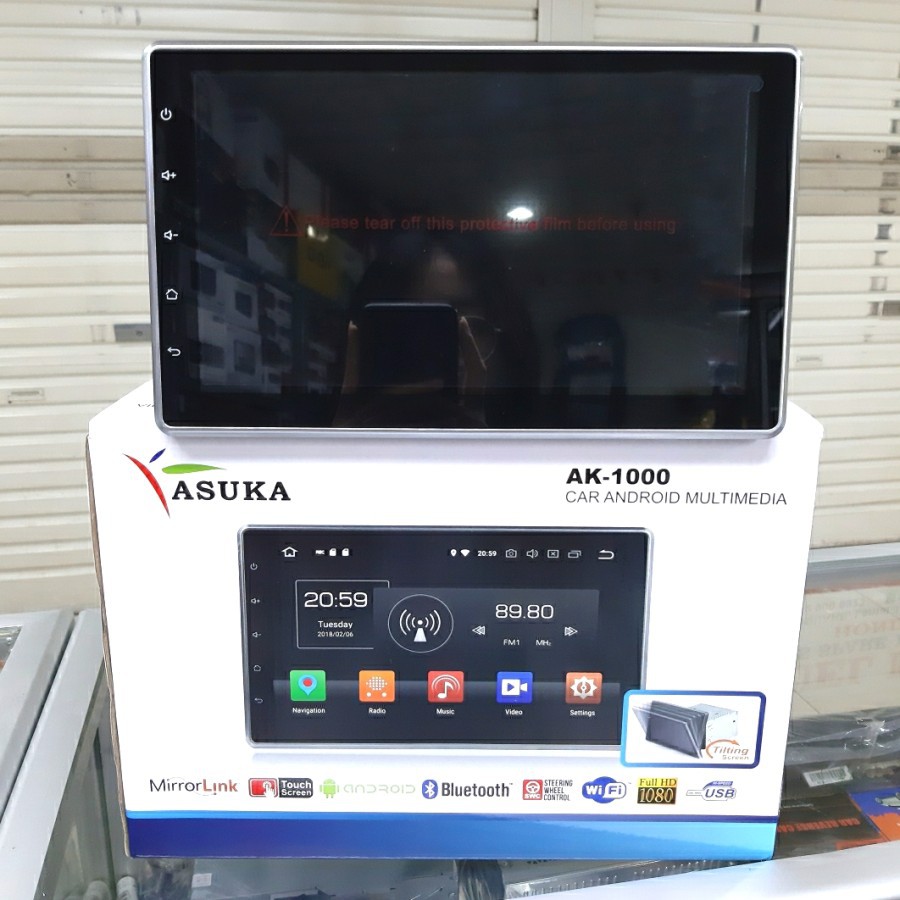 Tape Mobil headunit android Double Din 10" Asuka AK-1000