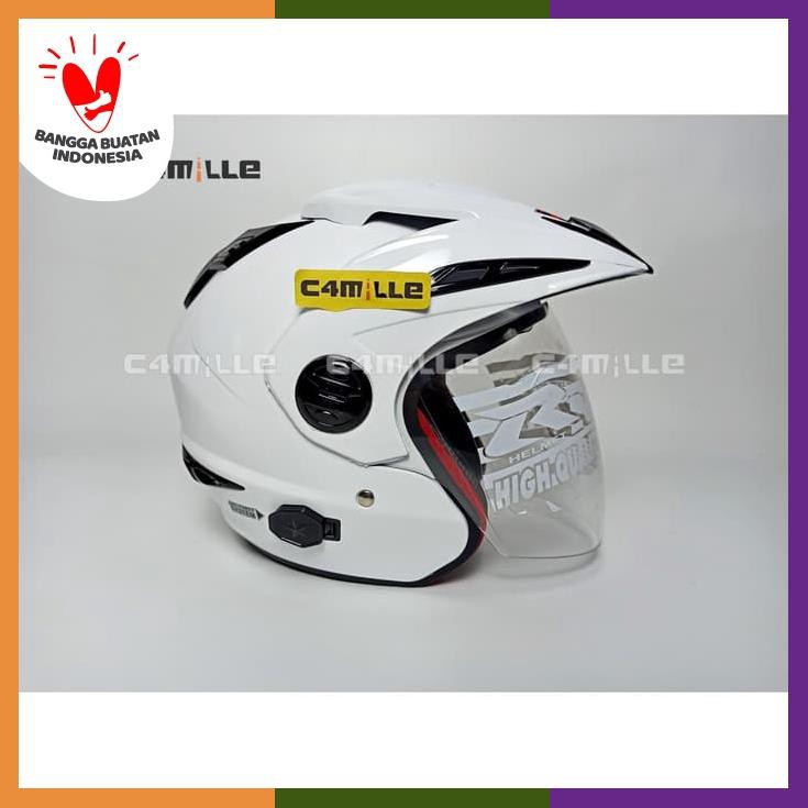 Helm Rn Double Visor White Model Gm Imprezza