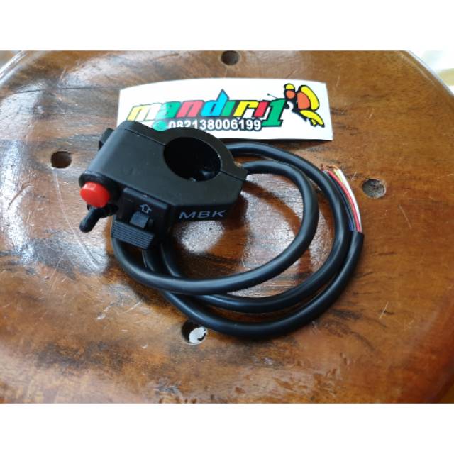 Holder kiri 3 tombol variasi hitam