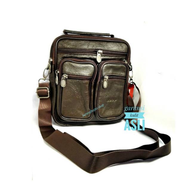 Tas selempang kulit JEEP import (code 101)