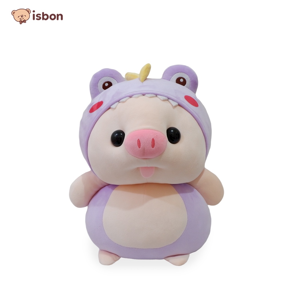 ISTANA BONEKA Babi Pig Hoodie ukuran sedang 30cm squishy halus premium besar lucu piggy pig soft plush premium