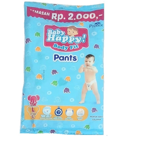 BABY HAPPY PANTS [S40 / M34 / L30 / XL26 / XXL24]-L1 x 3 sachet