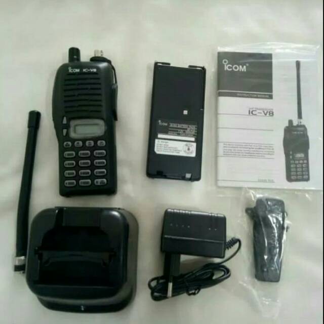 Ht ICOM V8 Baru / Handy Talky Icom V8 Single Band VHF / Radio Komunikasi Icom V8 Garansi 1 Tahun