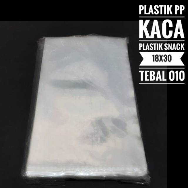 Plastik PP Kaca Tebal untuk Snack Kiloan  Keripik Kue Kering 18 x 30 Tebal 010 Kharisma