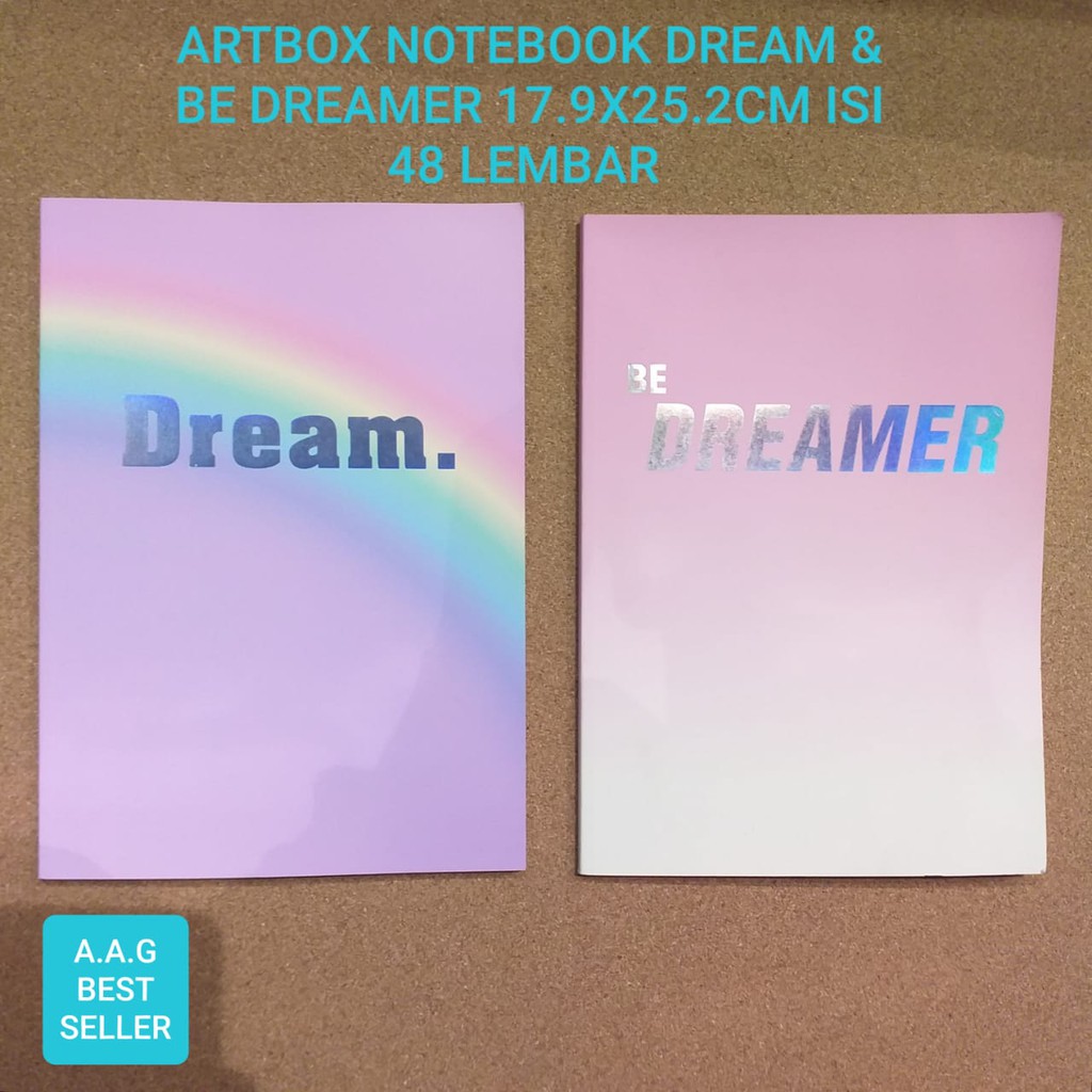 

ARTBOX NOTEBOOK DREAM & BE DREAMER UKURA 17.9X25.2CM ISI 48 LEMBAR