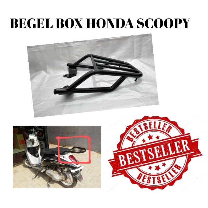 BEGEL BOX / BRACKET SEPEDA MOTOR HONDA BEAT VARIO 150 VARIO 125 SCOOPY WARNA HITAM HARGA MURAH BERKUALITAS