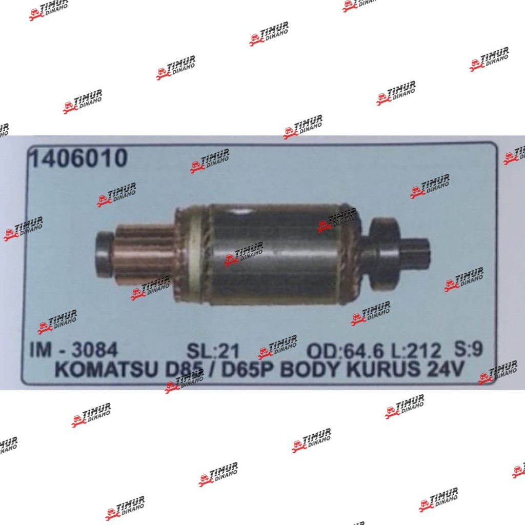 Armature Angker Starter Komatsu D85 D65P Body Kurus