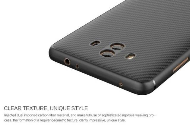 nillkin synthetic fiber carbon huawei mate 10 soft case casing cover