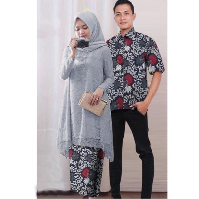 Ready 3 wrna JC Cp Tunik sofie / Couple Tunik Safitri / Baju pasangan batik kebaya