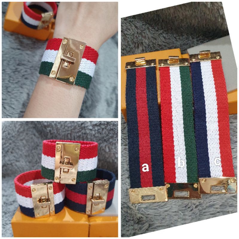 Gelang Gc Guccixxx Premium quality tidak berkarat Branded band Gp192