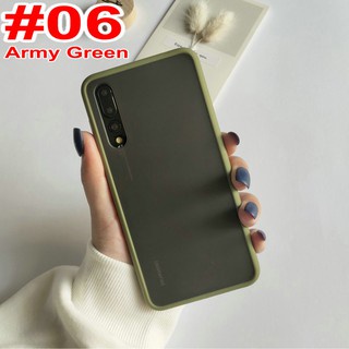 Casing Huawei Y7A Y6P 2020 Y9s Nova 5T 3i Y9 Prime Y7 Pro 2019 Y5 2018 P20 P30 Pro Lite Honor 8A 7S 20  Frosted Soft Case-#06 Army green