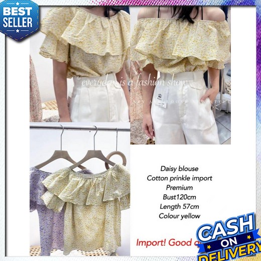 Alexa Blouse Kemaja Wanita Casual Atasan Wanita Jumbo Ld120 Cm Baju Atasan Wanita Terbaru Korean Sty