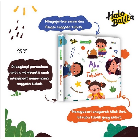 Halo Balita Seri Kemandirian: Aku Dan Tubuhku (Boardbook) REGULER