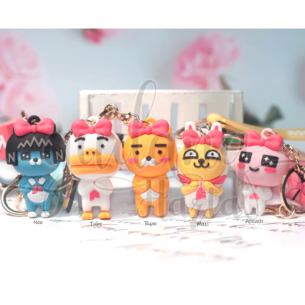 Gantungan Kunci Karakter Chat Bear Peach Lucu Unik Gantungan Tas Keychain GH 302246