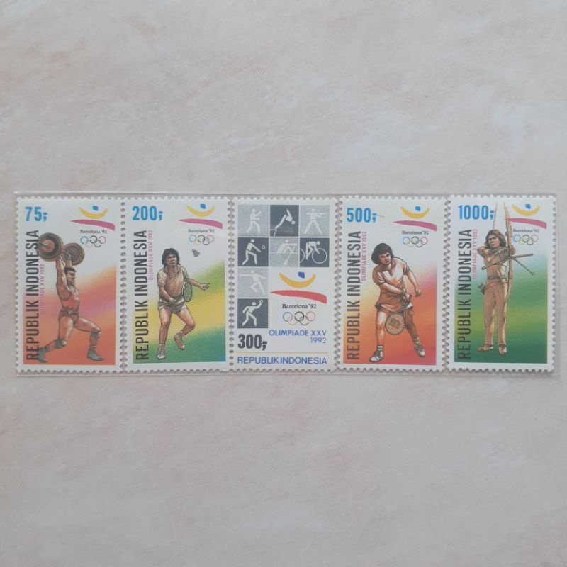 

Perangko Indonesia Olimpiade XXV - Barcelona Tahun 1992 set lengkap - 5pcs