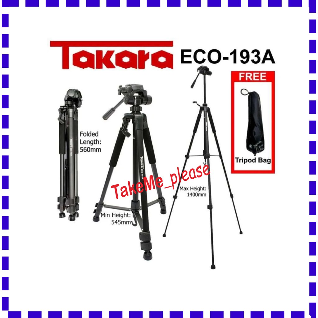 TRIPOD TAKARA ECO-193A. ECO193A. ECO 193 A