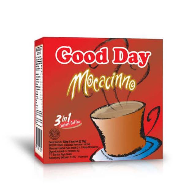 

Good Day Kopi 3in1 5 x 20gr