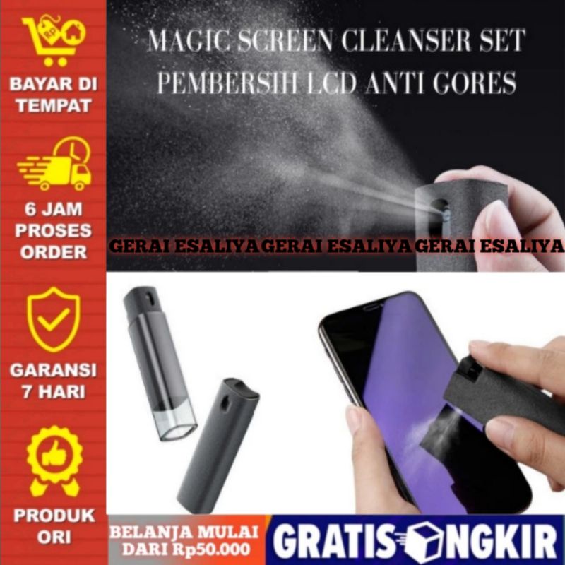 SPRAY CLEANER SCREEN PEMBERSIH LAYAR HP TABLET LAPTOP KAMERA PREMIUM