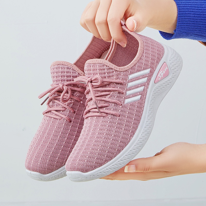 Sepatu Sneakers Wanita Cewek SP6 casual Slip on Variasi Tali running jalan olahraga sport import imp
