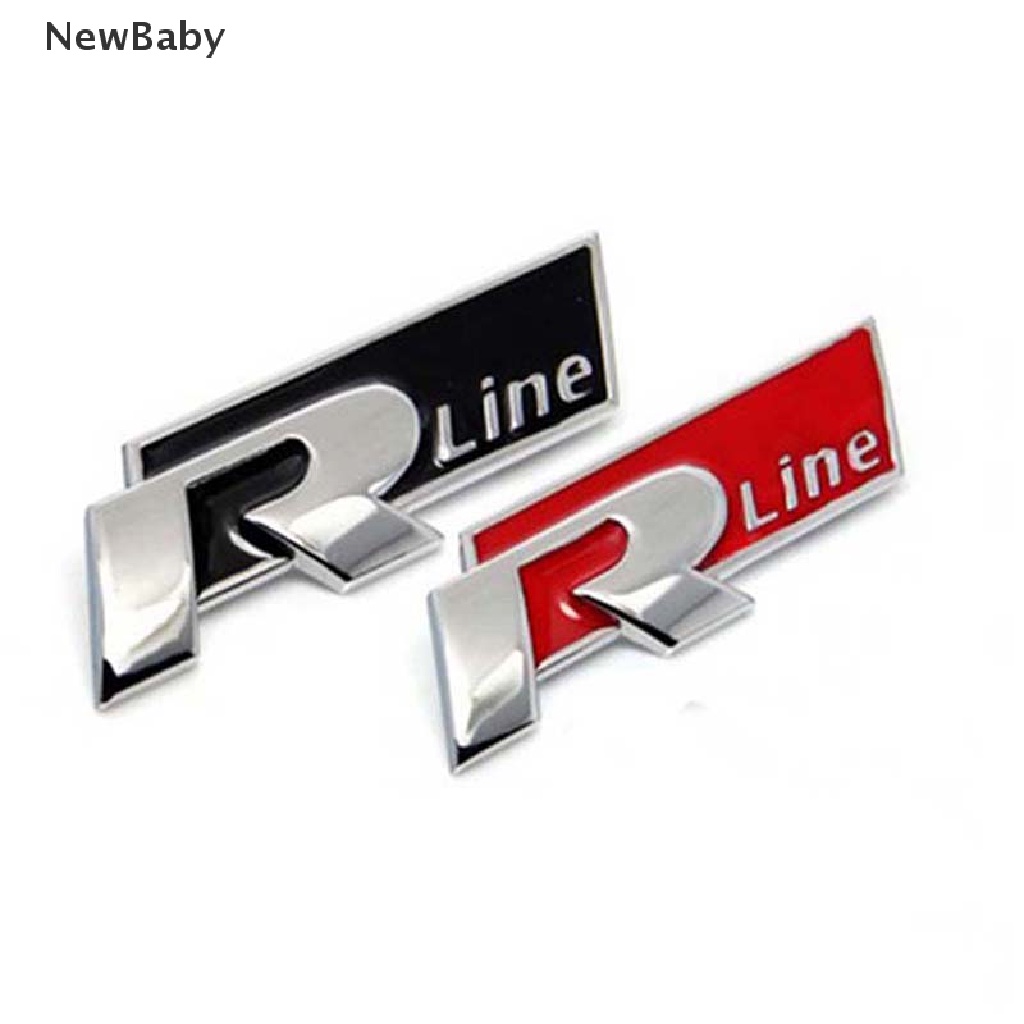 Stiker Emblem / Badge R-LINE Bahan Metal Untuk Bagasi Mobil VW CC GTI Passat