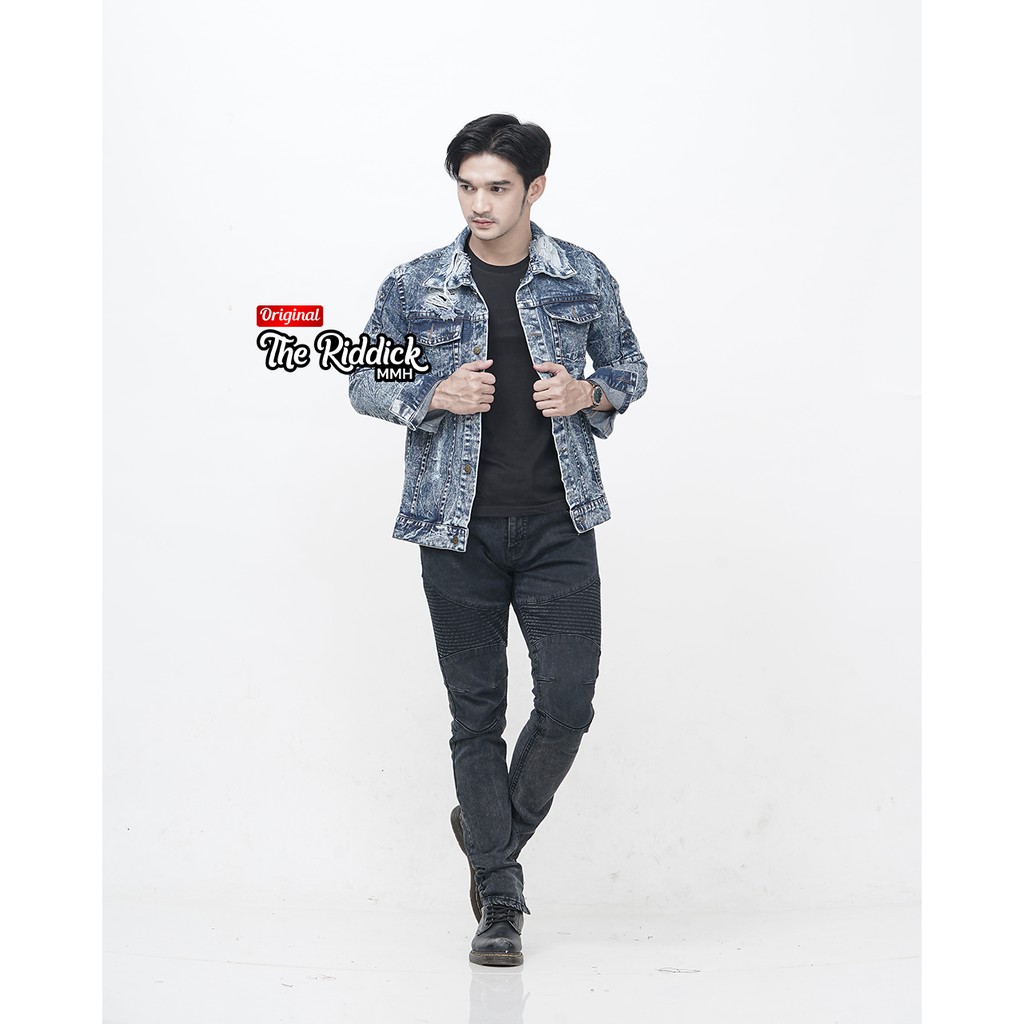 Keyzha - Jaket Jeans Pria / Jaket Jeans Original / Jaket Jeans Terbaru / KJ007