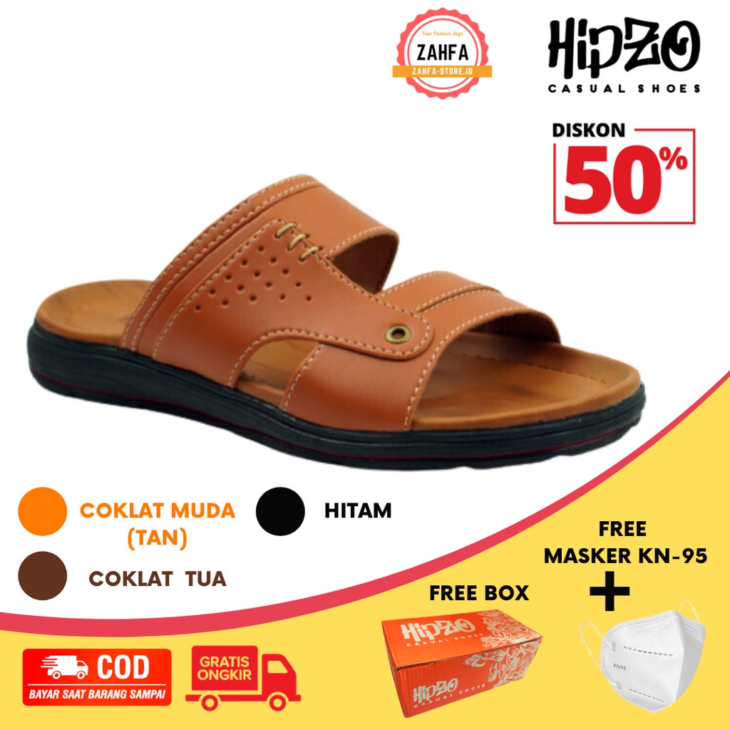 Sandal Pria Hipzo CT 16 Pria Slop Japit Kasual Terlaris 2020
