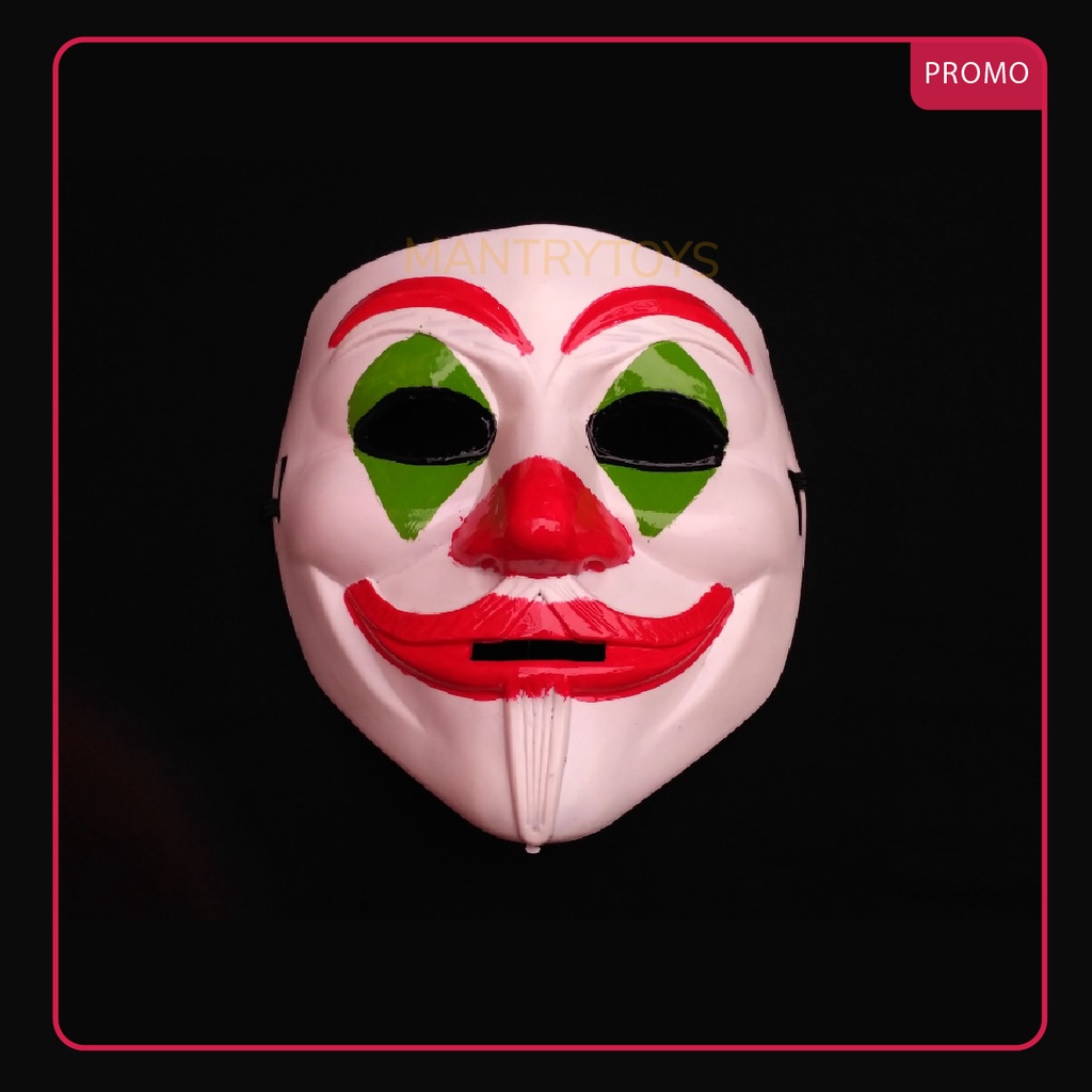 Topeng Joker 2019 Anonymouse Custom / Mainan anak murah meriah / jigsaw ganong valak hantu seram fre