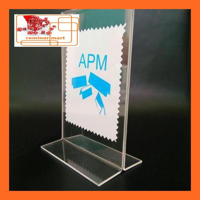 

474Srem Tent Holder (Nomor Meja Acrylic), 5X10 Cm Repjd80E