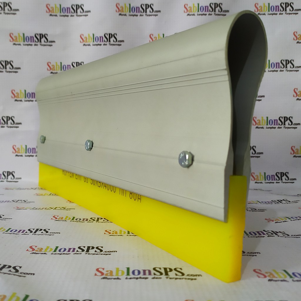 GAGANG RAKEL BESAR ALUMUNIUM + RAKEL KUNING KOTAK P. 40CM 9mmX50mm