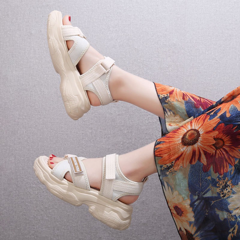 SANDAL GUNUNG Wanita Sandal Cewek WEDGES TINGGI CASUAL WANITA TALI KEKINIAN IMPOR TERBARU Sandal Sepatu