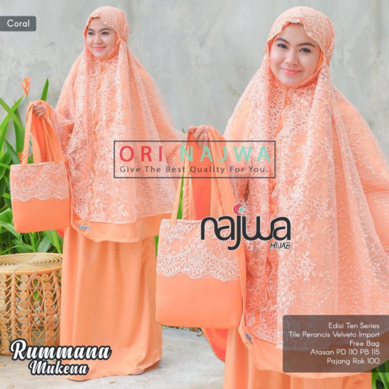 Rumana mukena abawa TILE bordir brokat