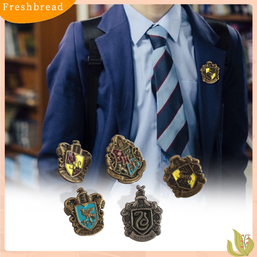 Terlaris 5Pcs Brooch Cartoons Mini Harry Potter Brooch Lapel Pins for Student