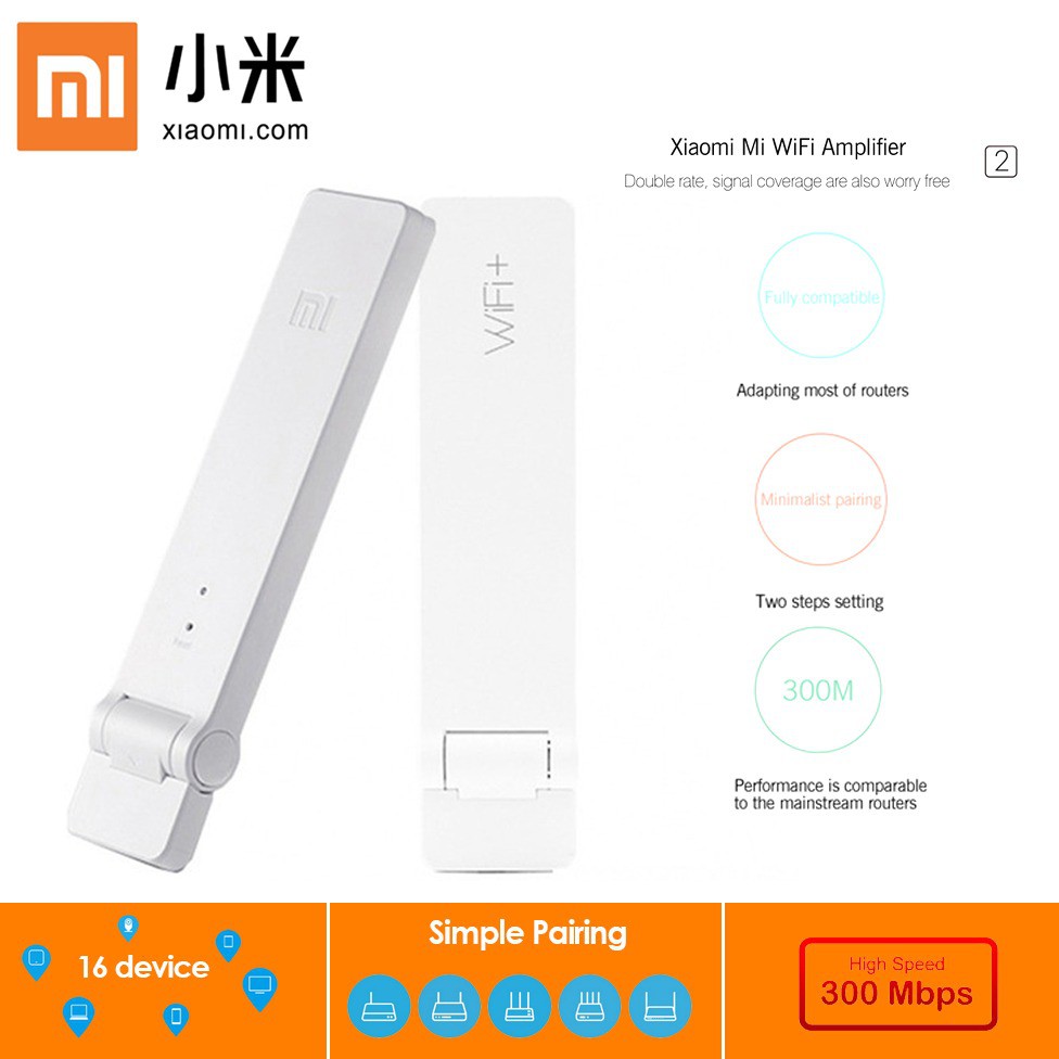 Xiaomi Wifi Range Extender Wifi Router Penguat Sinyal Wifi Version 2