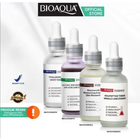 ⭐BAGUS⭐ BIOAQUA ESSENCE  FACE SERUM 30ml / 50ml | Acne Care Hyaluronic Acid Niacinamide