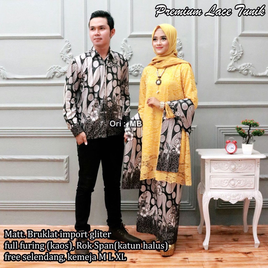 GROSIR BATIK COUPLE PREMIUM LACE TUNIK