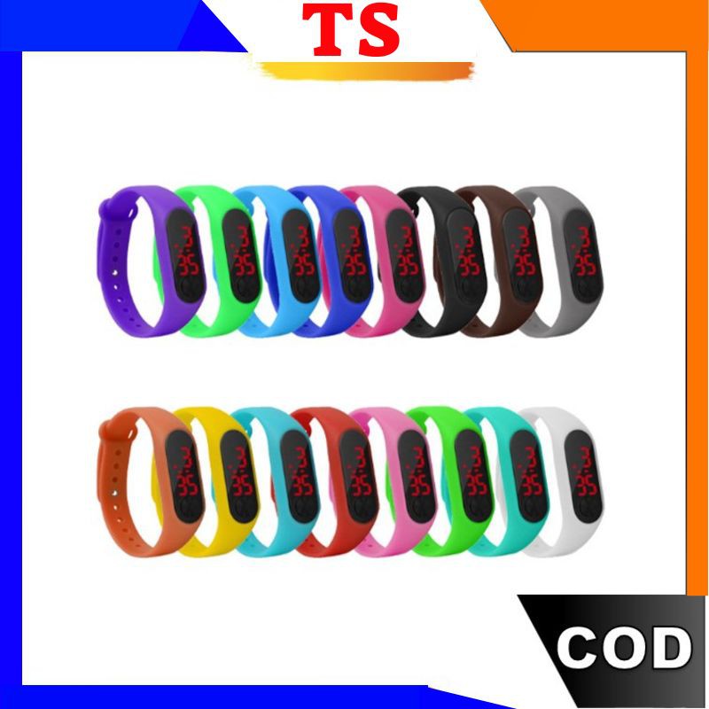 TS - J169 JAM TANGAN BAND WATCH / JAM TANGAN LED / ARLOJI / JAM TANGAN UNISEX /JAMTANGAN DIGITAL