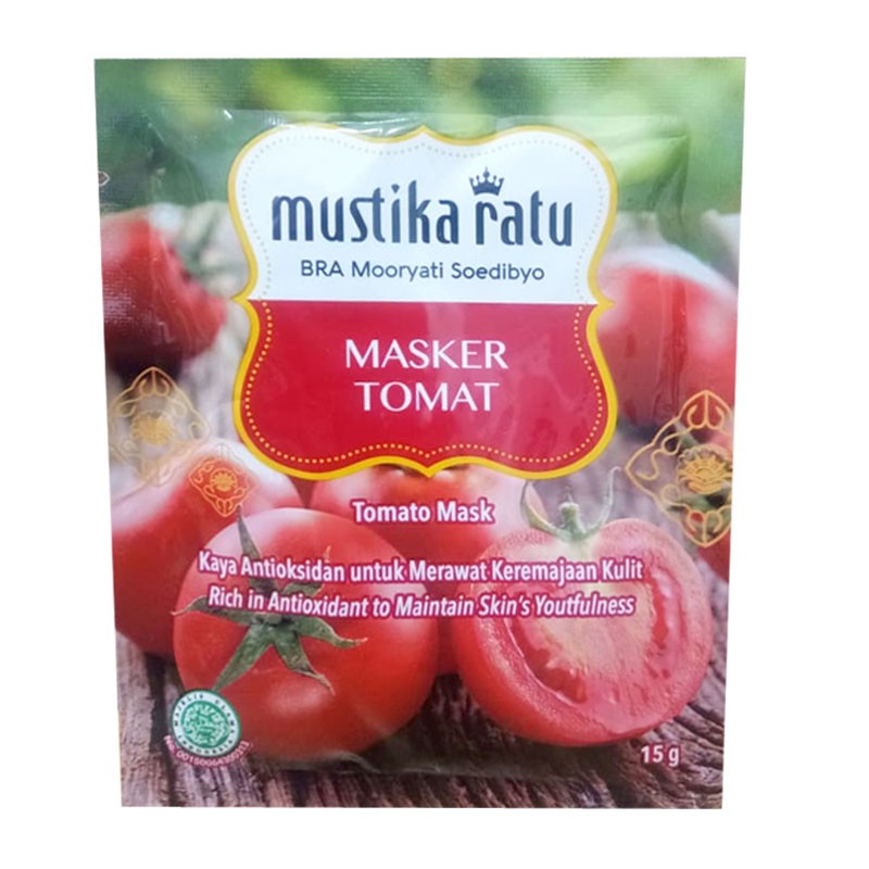 【GOGOMART】MUSTIKA RATU Masker Wajah 15gr - TOMAT BENGKOANG JERAWAT