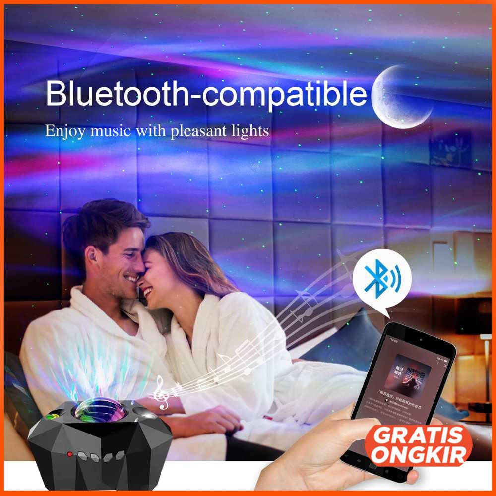 Lampu Proyektor Tidur Starry Sky Bluetooth Speaker - AC6923