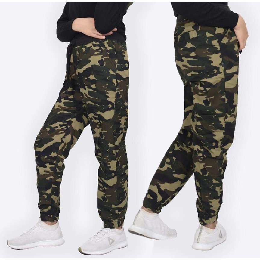  Celana  Joger Wanita  Army  Camuflage Tinna JCCollections 