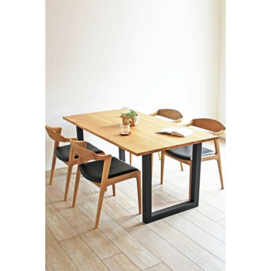 set meja kursi makan meja kursi ruang tamu minimalis modern kaki besi