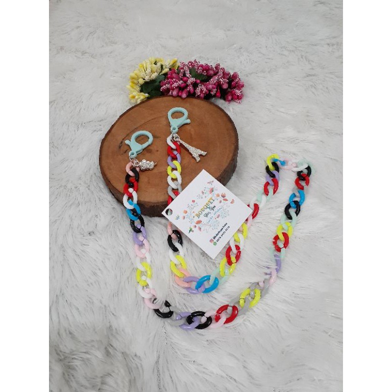 Kalung Masker Rantai Plastik / Strap Masker Rantai Plastik