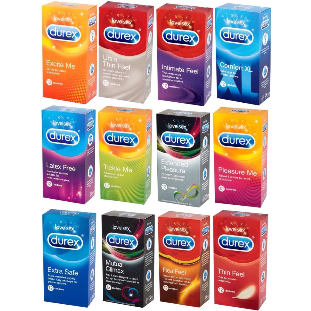 SAFETY PACKAGING DUREX Fetherlite Performa Extra Safe Mutual Pleasure Together 6s / 12s