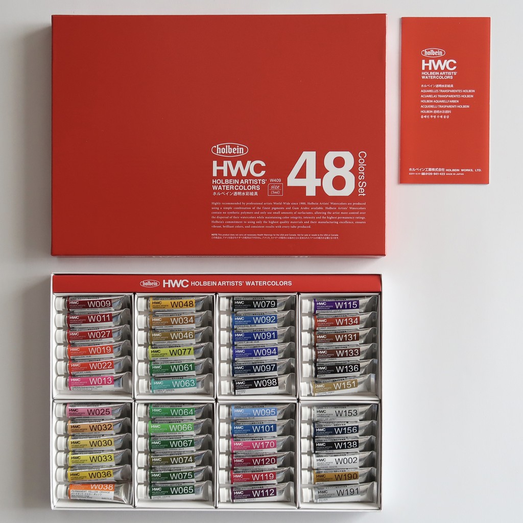 Holbein Artists' Watercolours 48 colour set 5ml