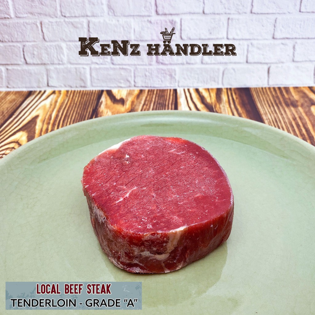 

BEEF TENDERLOIN LOCAL / Steak SAPI Tenderloin Grade "A" 200-220GR KeNz Händler | Grab & Gojek Only