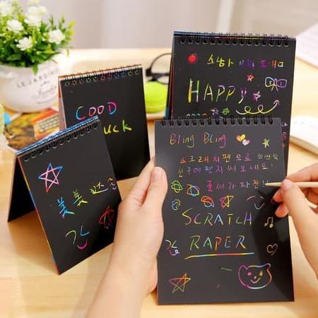 

NOTES S / SCRATCH PAPER NOTE / GRAFITI PAPER NOTE / BUKU GAMBAR - BLUE KECIL